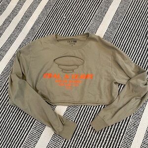 Coal N Terry crop top size S